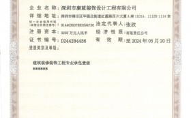 喜訊：康藍(lán)建設(shè)榮升建筑裝飾裝修工程專業(yè)承包壹級資質(zhì)！?