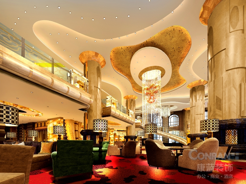 貴州皇冠大酒店大堂設(shè)計