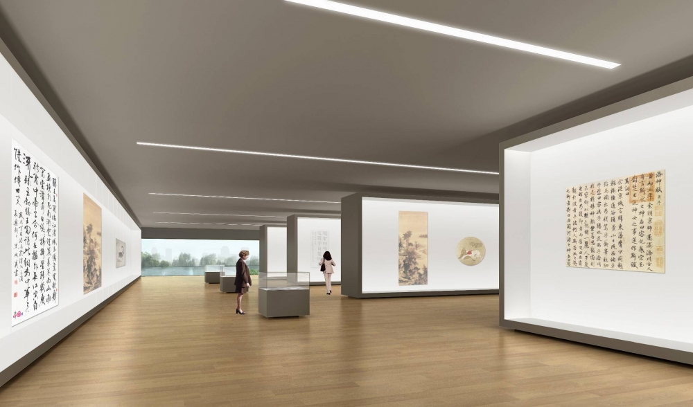 天津美術(shù)館展覽廳（四層藏品展廳，展柜、櫥窗）